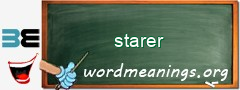 WordMeaning blackboard for starer